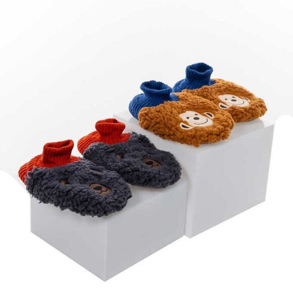 NEW K.Bell Kid's Sherpa Slippers | 2 Pack | Size L - Picture 6 of 8